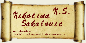 Nikolina Sokolović vizit kartica